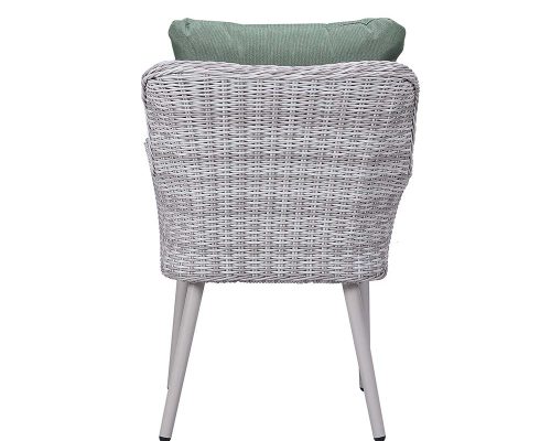 Acme Jenneva 7Pc Patio Dining Set Night Green Fabric & Gray Finish - Image 9