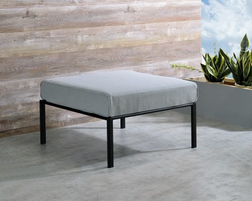 Acme Rajni Patio-Ottoman Black Finish
