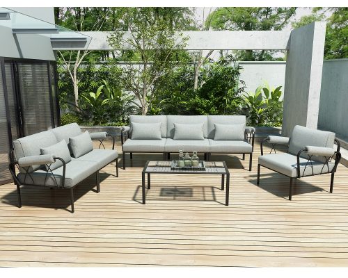 Alternative view of Acme Rajni Patio-Ottoman Black Finish