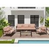 Acme Rajni Patio-Cushion for Wedge Pink Fabric & Black