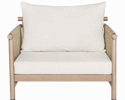 Acme Zira 5Pc Patio Sofa Set Beige Fabric & Glass Fiber Reinforced Cement Table Top - Image 4