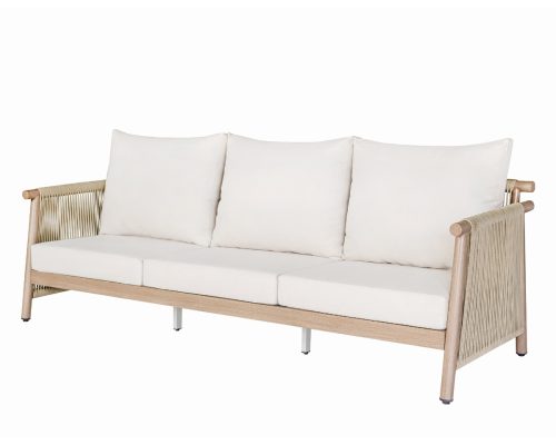 Acme Zira 5Pc Patio Sofa Set Beige Fabric & Glass Fiber Reinforced Cement Table Top - Image 6