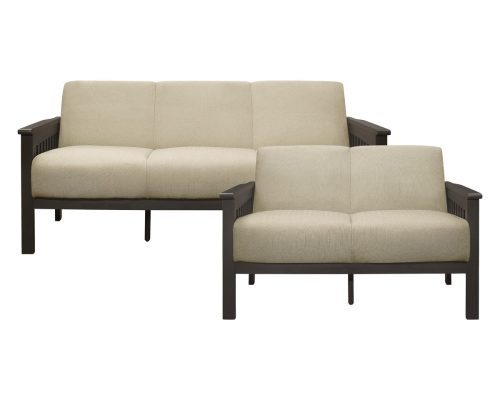 Homelegance Lewiston 2pc Set: Sofa, Love