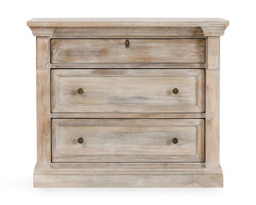 Alternative view of Classic Home Adelaide 3 Drawer Nightstand Natural Cream Wash