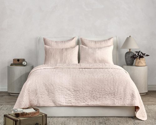 Classic Home Bari Velvet 3 Piece Queen Quilt Set - Image 3