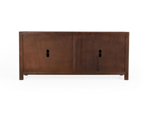 Classic Home Astrid 4-Door Sideboard Dark Brown - Image 4