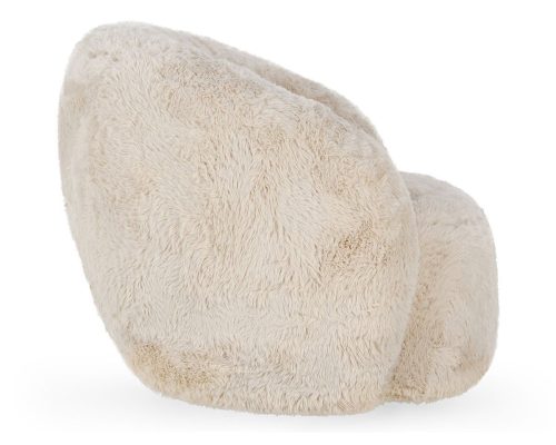 Classic Home Adley Plush Swivel Chair Sand - Image 3
