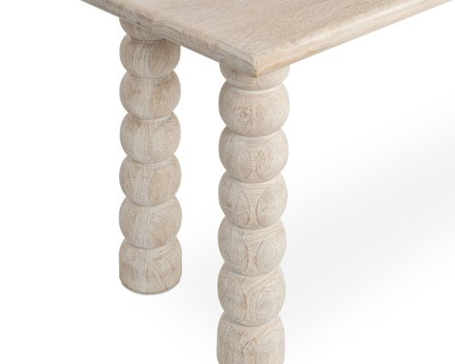 Classic Home Adir Solid Wood Console Table Cream - Image 5