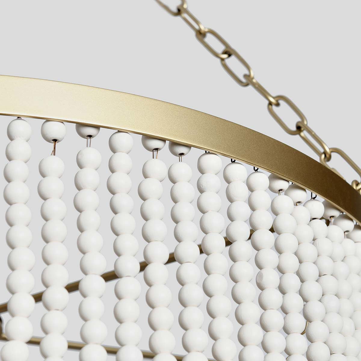 Classic Home Amanda Beaded Chandelier White - Image 4