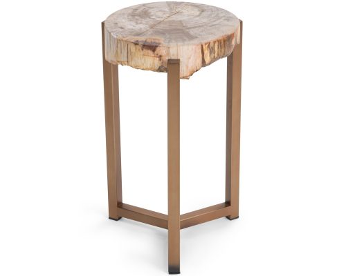 Classic Home Alliza Round Accent Table Sepia Vein - Image 3