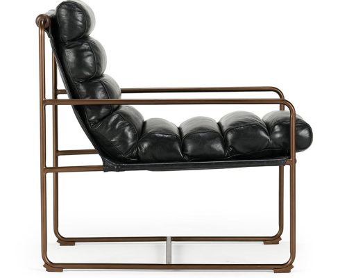 Classic Home Argo Accent Chair Jet Black - Image 3