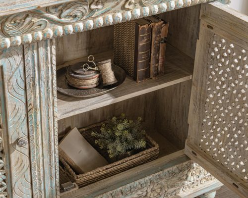 Classic Home Beth 2 Door Cabinet Seaside Blue - Image 9