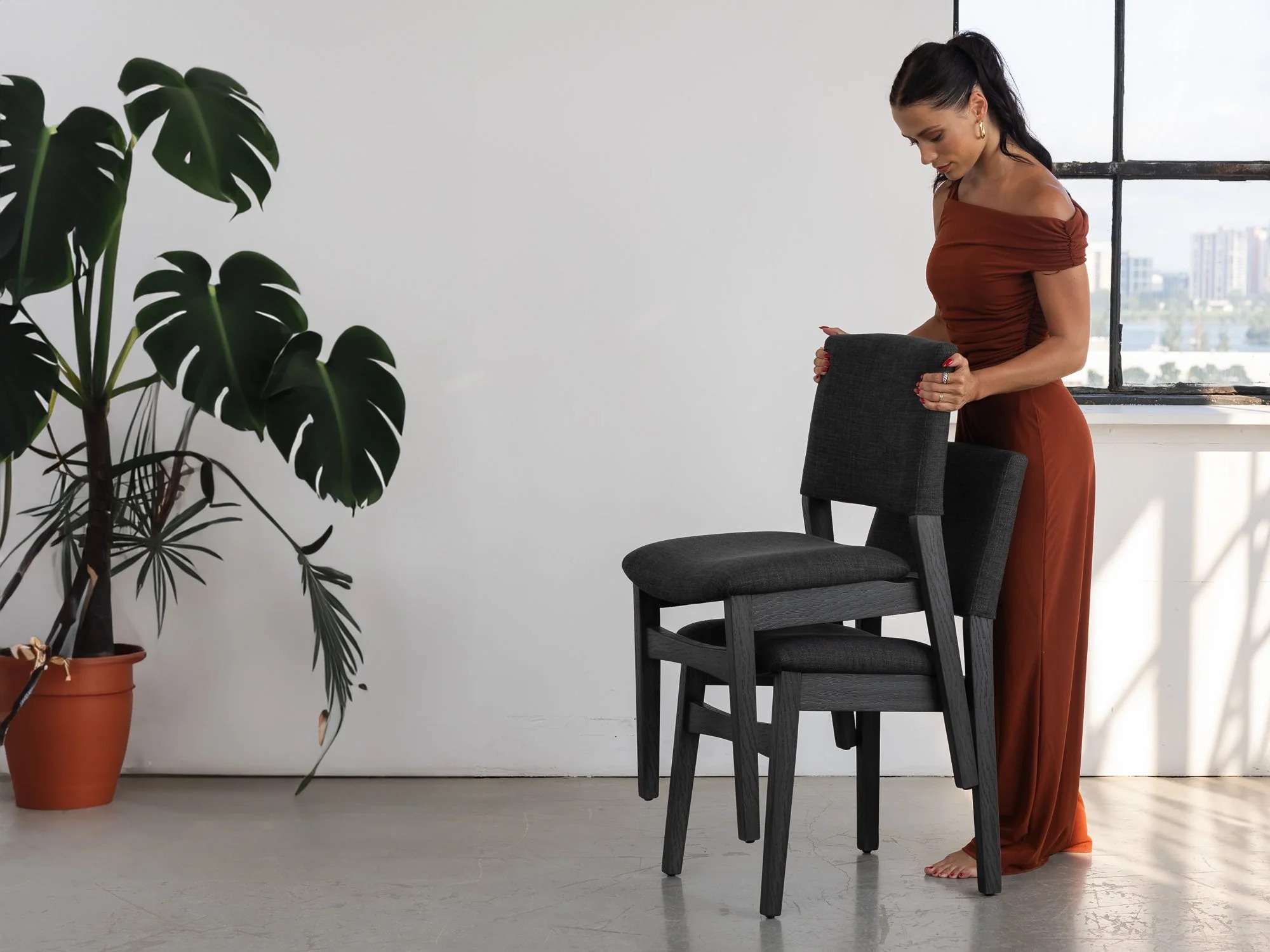 Transformer Stackable Dining Chair (set of 2) - Image 2