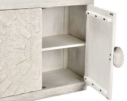 Classic Home Apollo 4 Door Cabinet Coastal White - Image 8