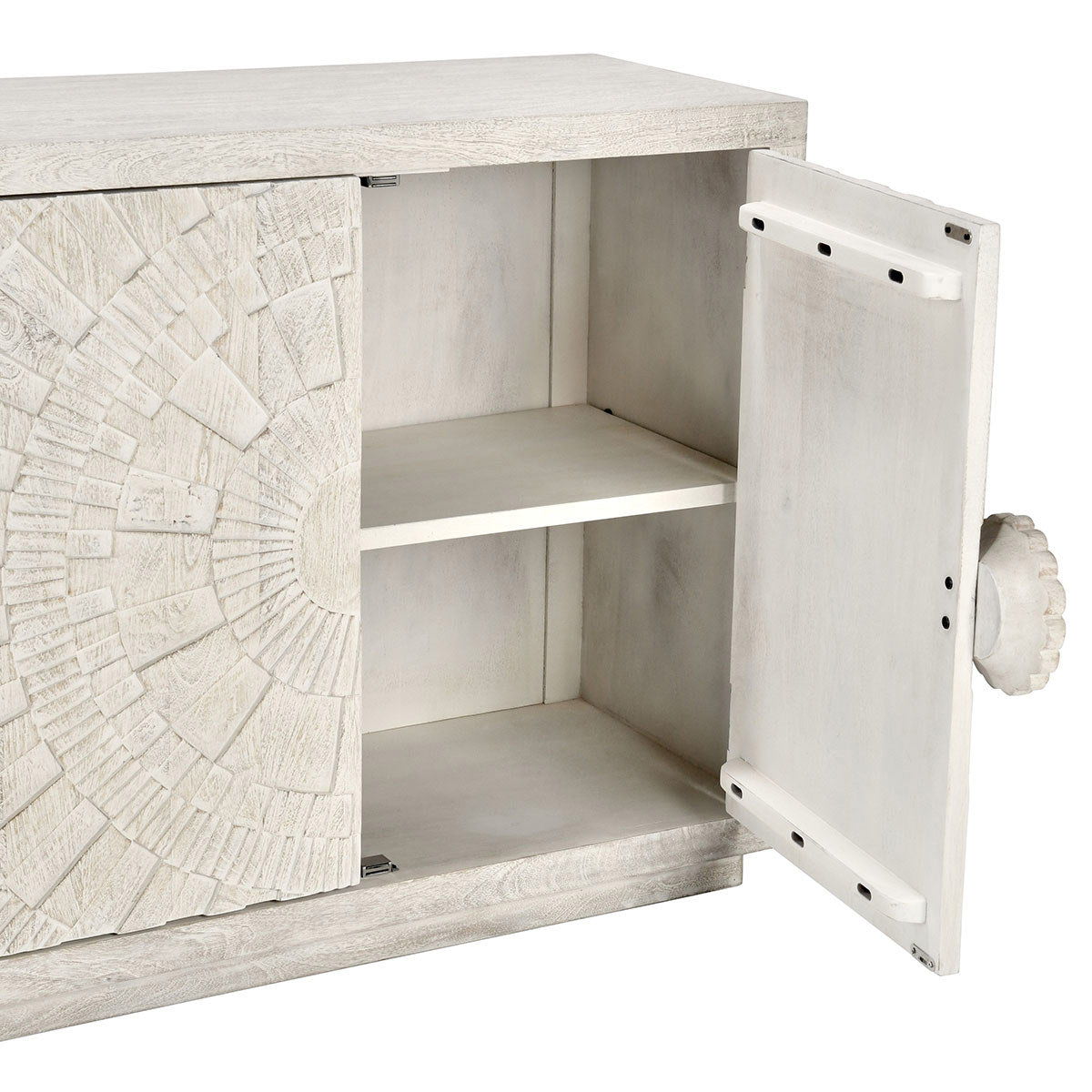 Classic Home Apollo 4 Door Cabinet Coastal White - Image 8