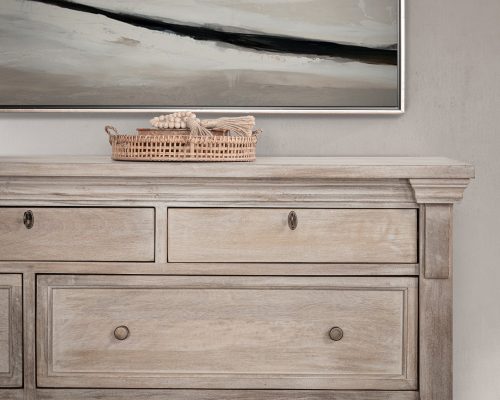 Classic Home Adelaide 9 Drawer Dresser Natural Cream Wash - Image 8