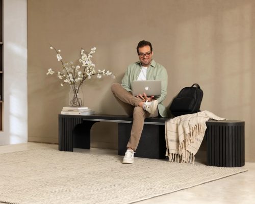 Transformer Round Extendable Dining Bench - Image 3