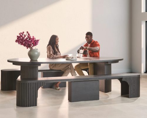 Transformer Round Extendable Dining Bench - Image 6
