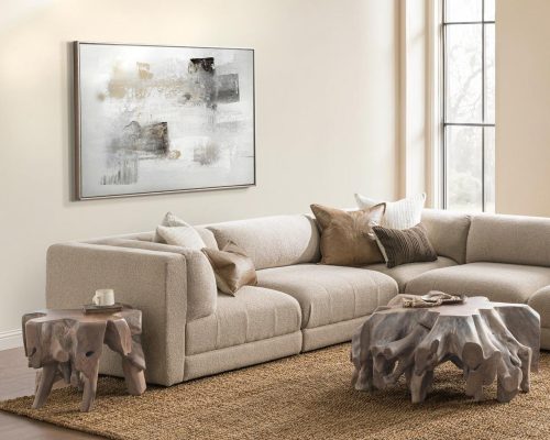 Classic Home Adalynne Upholstered Armless Chair Buttermilk - Image 7