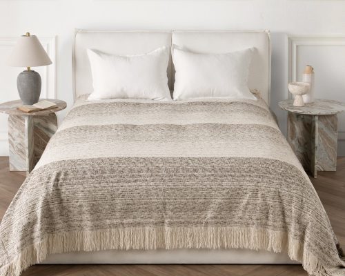 Classic Home Beryl Blanket - Cocoa Brown - Image 4