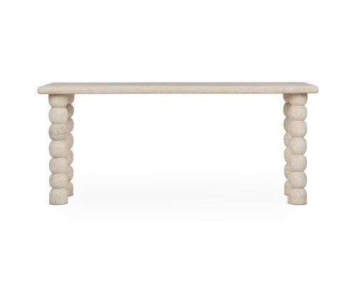 Alternative view of Classic Home Adir Solid Wood Console Table Cream