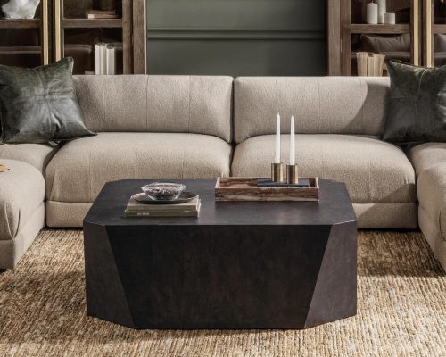 Classic Home Avena Square Coffee Table Brown - Image 6