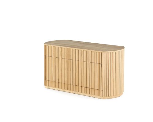 Alternative view of Transformer Round Fluted Sideboard - Panel Storage