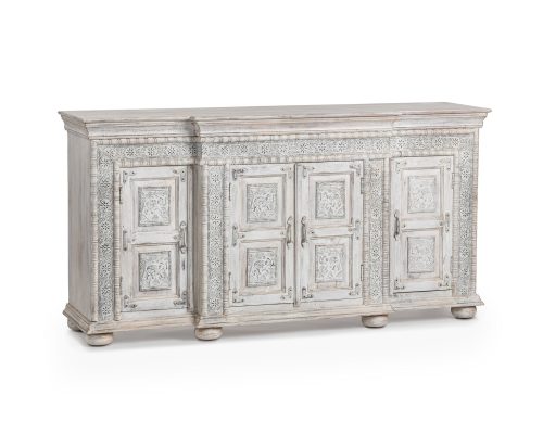 Alternative view of Classic Home Arish 4 Door Breakfront Cabinet Heritage Cream