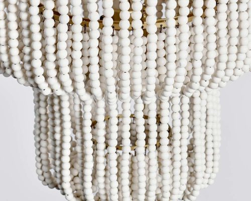 Classic Home Amanda Beaded Chandelier White - Image 6