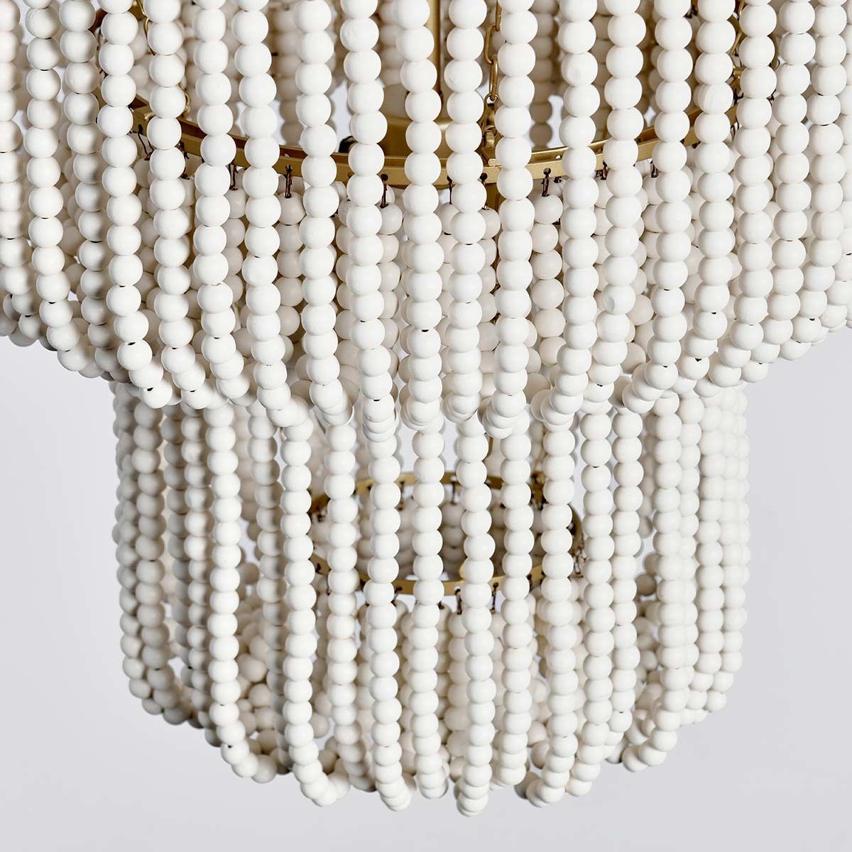 Classic Home Amanda Beaded Chandelier White - Image 6
