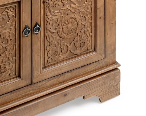 Classic Home Amita 3 Drawer 4 Door Cabinet Brown - Image 5