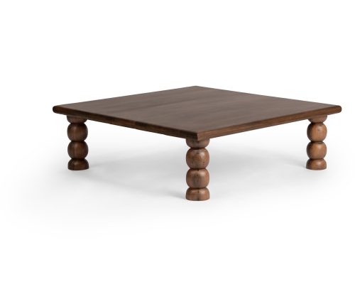 Classic Home Adir Square Coffee Table Tundra Brown - Image 3