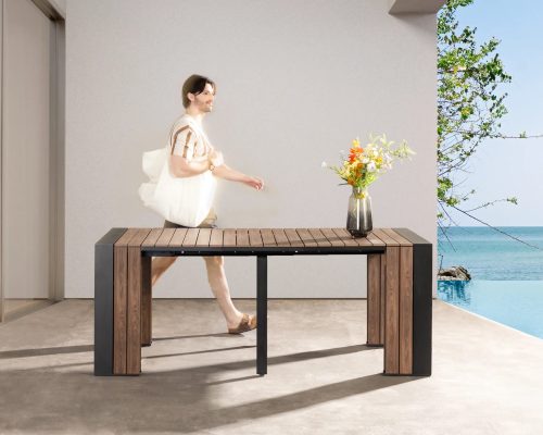 Transformer Outdoor Extendable Dining Table - 5 Panels for Outdoor Table - Image 3