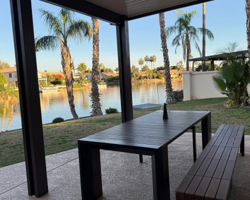 Transformer Outdoor Extendable Dining Table - 5 Panels for Outdoor Table - Image 9