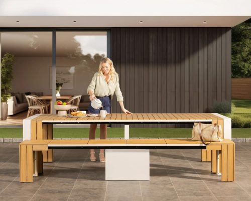 Transformer Outdoor Extendable Dining Bench - Image 3