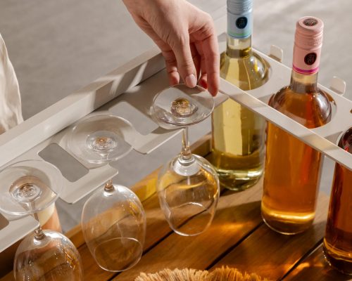 Transformer Outdoor Bar Cart - Panel Storage - Image 9