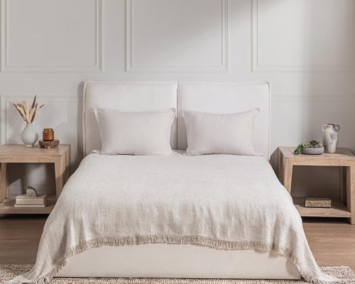 Classic Home Avani Blanket Natural - Image 8