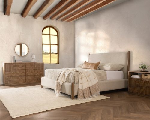 Classic Home Bennington Upholstered Bed - Beige - Image 5