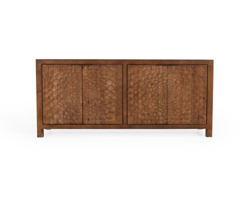 Classic Home Astrid 4-Door Sideboard Dark Brown - Image 2