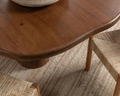 Classic Home Alvaro 94" Freeform Dining Table Chestnut - Image 6