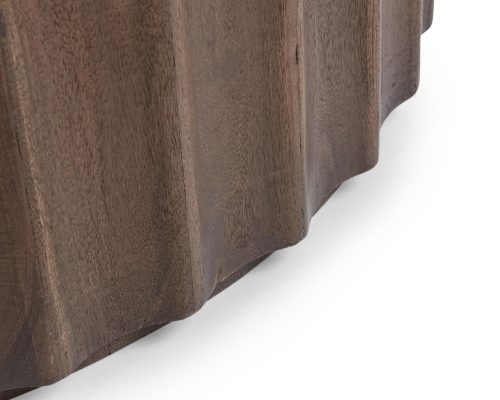 Classic Home Baylee Round Coffee Table Roast Tan - Image 4