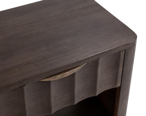 Classic Home Baylee 1 Drawer Nightstand Cocoa Brown - Image 5