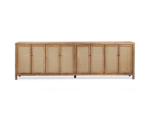 Alternative view of Classic Home Alvin 8 Door Cabinet Sandy Cove