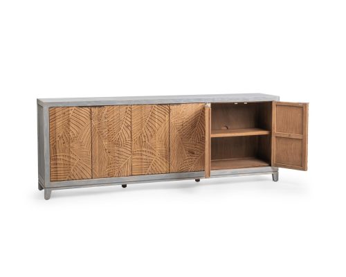 Classic Home Ambrose 6 Door Cabinet Soft Coastal - Image 3