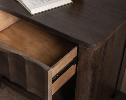 Classic Home Baylee 1 Drawer Nightstand Cocoa Brown - Image 8