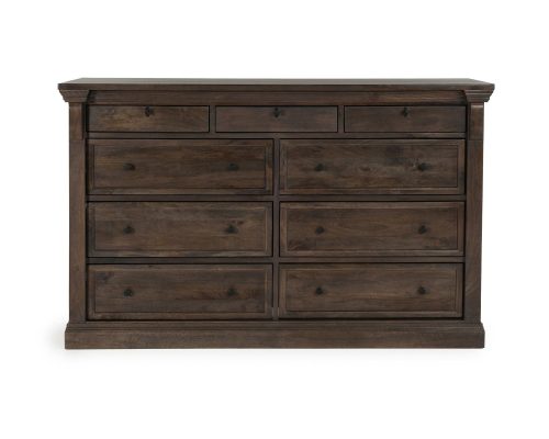 Alternative view of Classic Home Adelaide Wood 9 Drawer Dresser Cocoa Brown
