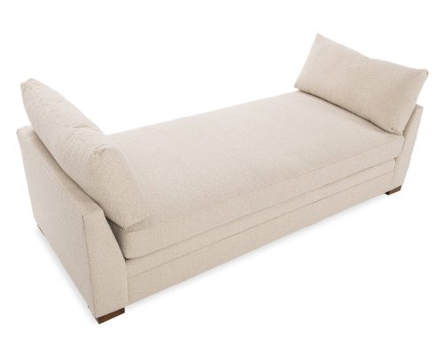 Classic Home Audrey Leather Backless Sofa Lush-Saddle - Image 4