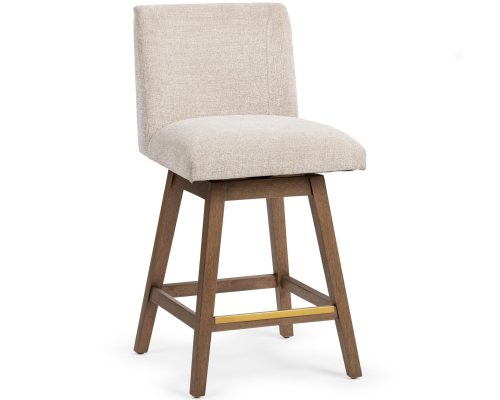Classic Home Ava Swivel Counter Stool Vanilla Oat