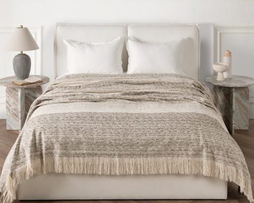 Classic Home Beryl Blanket - Cocoa Brown - Image 7