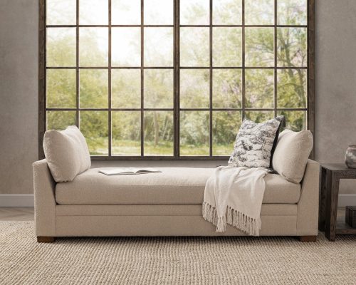 Classic Home Audrey Leather Backless Sofa Lush-Saddle - Image 10